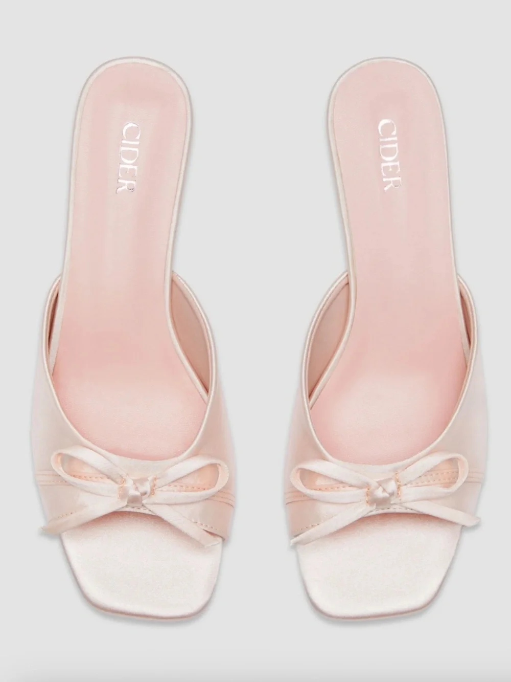 NEW Cider Bowknot Satin Heels Size 10